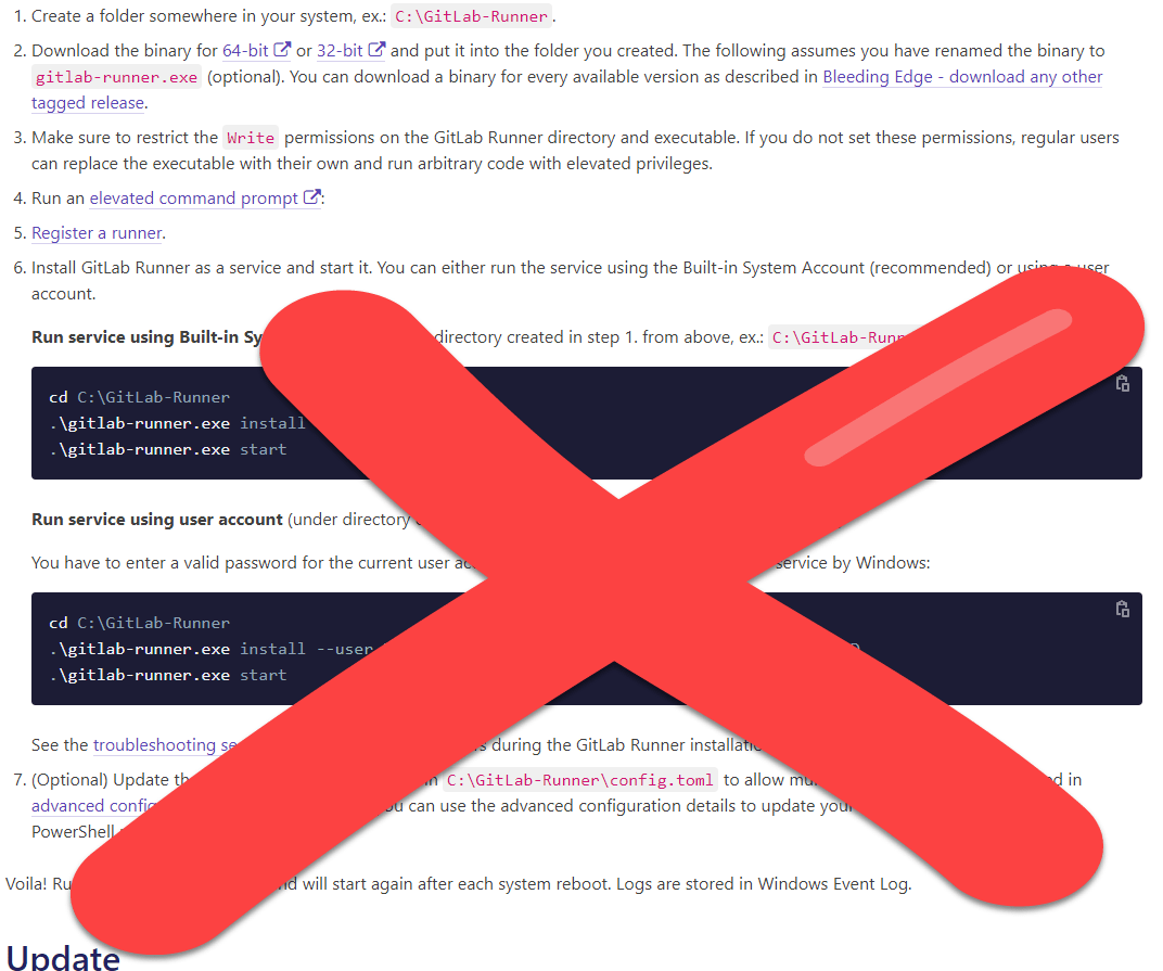 gitlab-runner installation instructions
